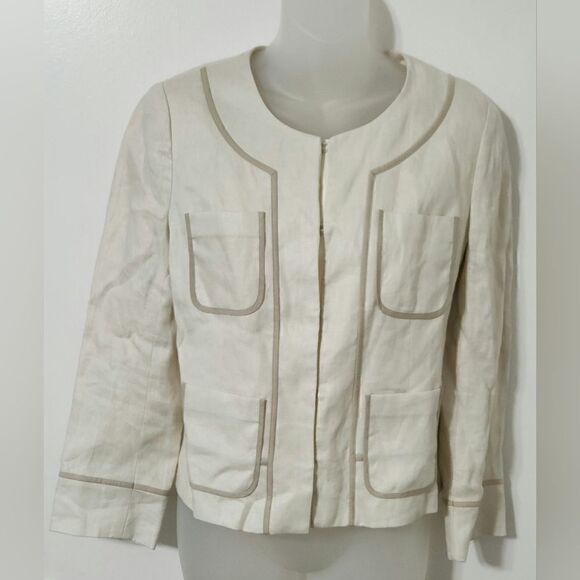 Jcrew linen jacket size size 2 - Picture 7 of 7